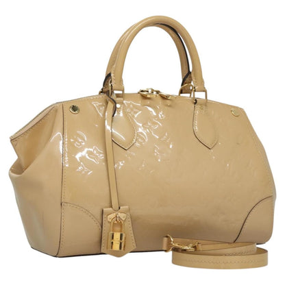 Louis Vuitton Santa Monica Handbag Monogram Vernis, BEIGE, PATENT_LEATHER, Handbag