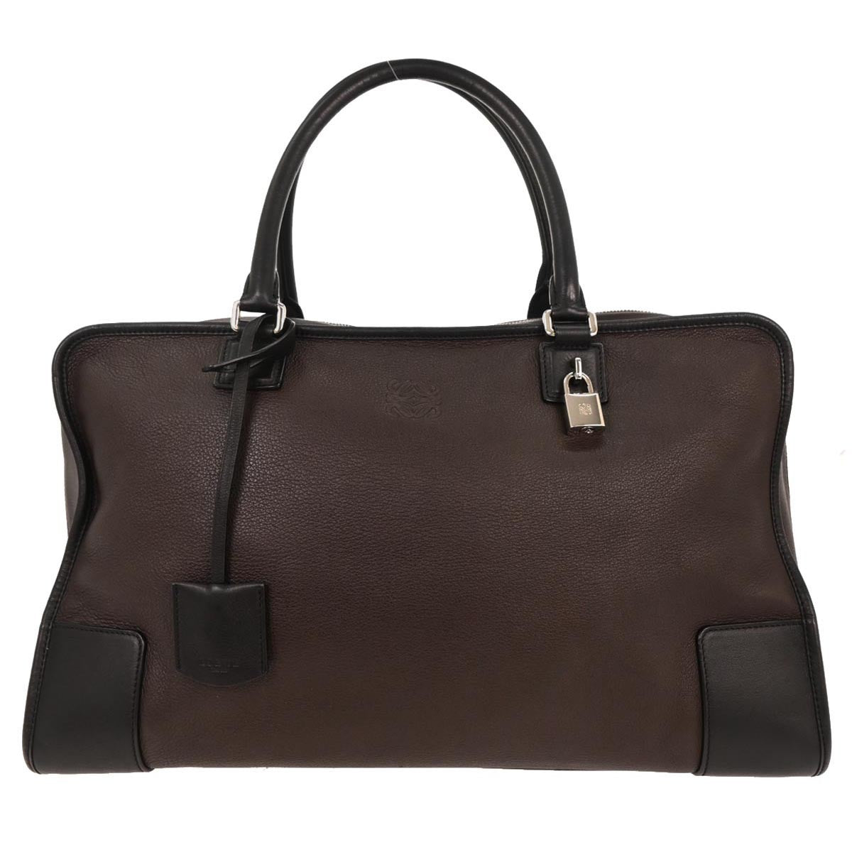 Loewe Amazona NM Bag Leather, BROWN, LEATHER, Handbag