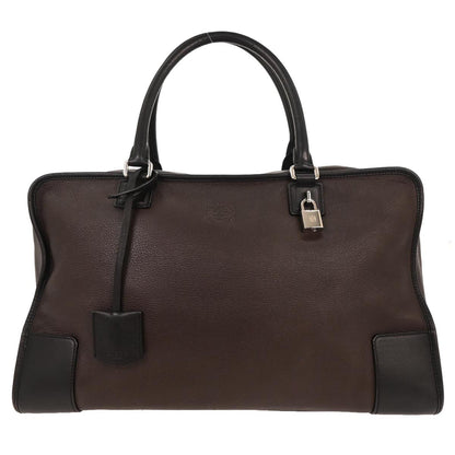 Loewe Amazona NM Bag Leather, BROWN, LEATHER, Handbag