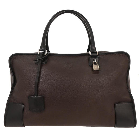 Loewe Amazona NM Bag Leather, BROWN, LEATHER, Handbag