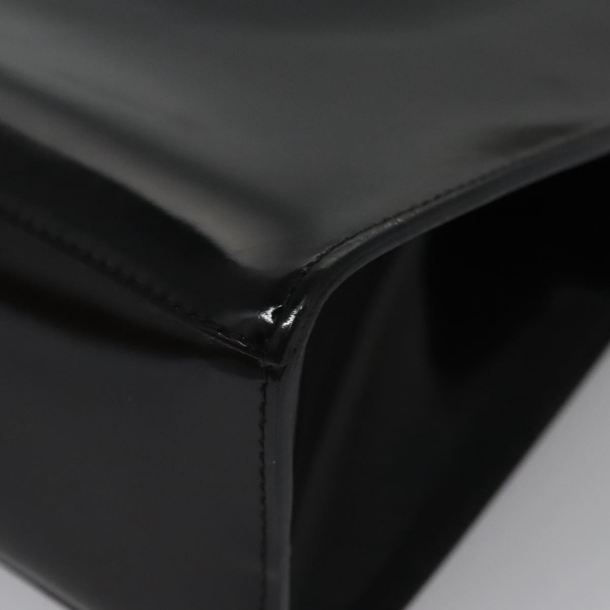 Salvatore Ferragamo Shopper Tote Patent Leather, BLACK, LEATHER, Tote bag