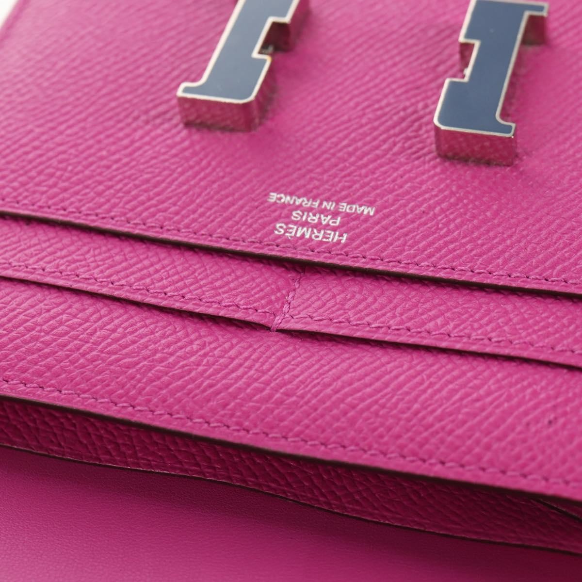 Hermes Constance Slim Wallet Epsom, PURPLE, LEATHER, Wallets