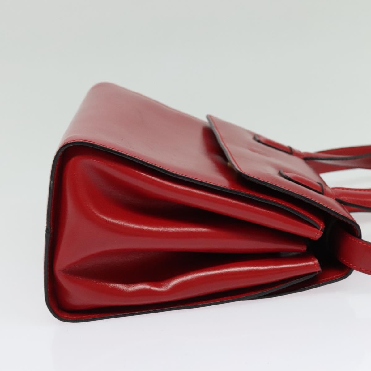 Loewe Anagram handbag Leather, RED, LEATHER, Handbag