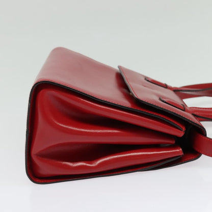 Loewe Anagram handbag Leather, RED, LEATHER, Handbag