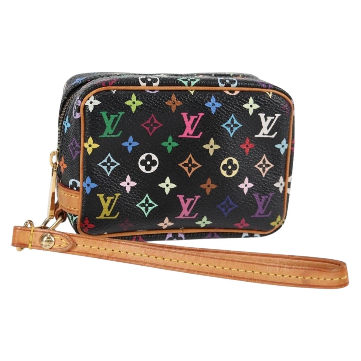 Louis Vuitton Wapity Trousse Pouch Monogram Multicolor, BLACK, CANVAS, Clutche & pouche