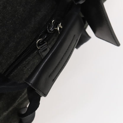 Prada Boston Bag Wool, GRAY, WOOL, Travel bag