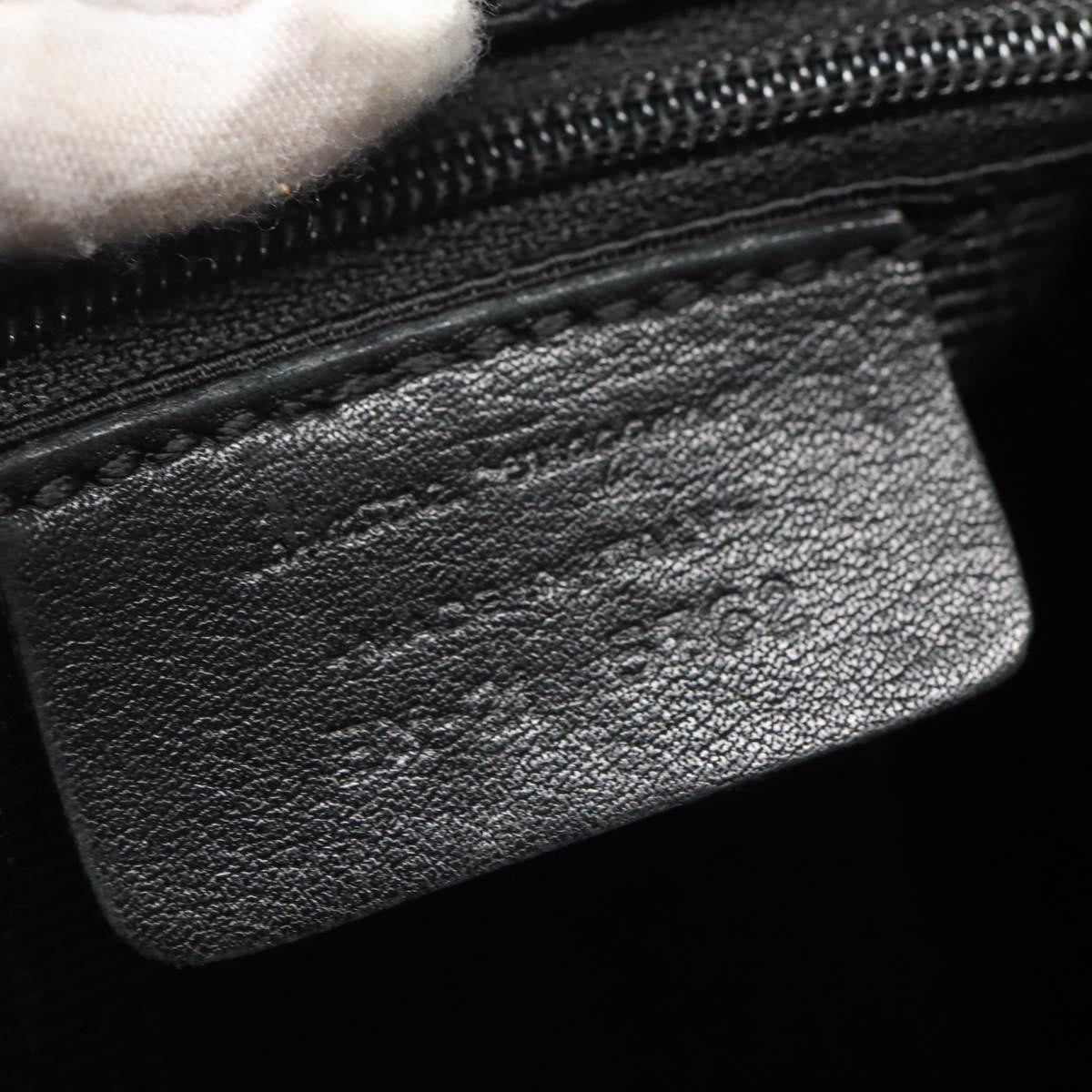 Salvatore Ferragamo Gancini Shoulder Bag Canvas, BLACK, CANVAS, Shoulder bag