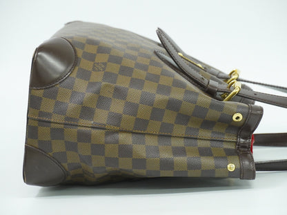 Louis Vuitton Hampstead Handbag Damier, BROWN, CANVAS, Tote bag