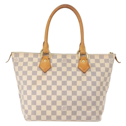 Louis Vuitton Saleya Handbag Damier, WHITE, CANVAS, Tote bag