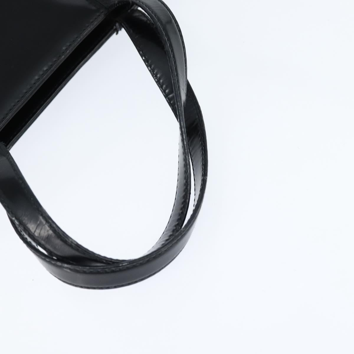 Salvatore Ferragamo Gancini handbag Patent leather, BLACK, PATENT_LEATHER, Handbag