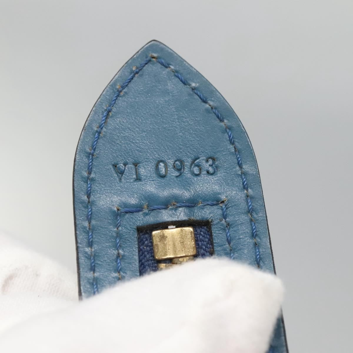 Louis Vuitton Saint Jacques Handbag Epi Leather, BLUE, LEATHER, Handbag