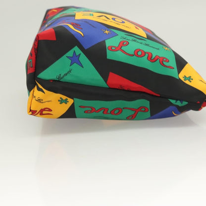 Saint Laurent Zipped Pouch Printed Python, MULTICOLOUR, NYLON, Clutche & pouche