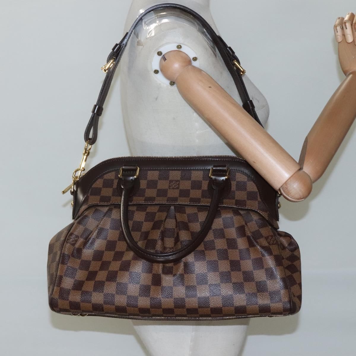 Louis Vuitton Trevi Handbag Damier, BROWN, CANVAS, Handbag