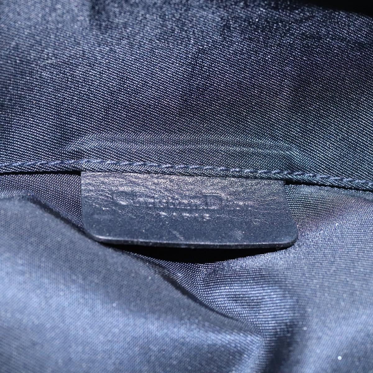 Christian Dior Vintage Saddle Coin Purse Diorissimo Canvas, NAVY, CANVAS, Wallets