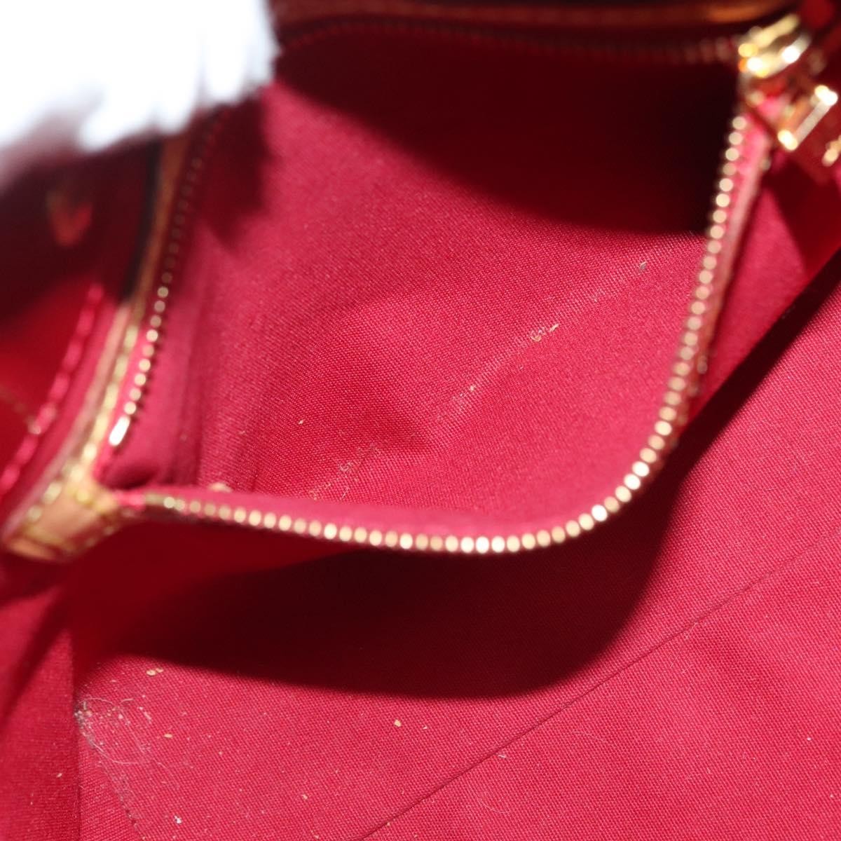 Louis Vuitton Reade Handbag Monogram Vernis, RED, PATENT_LEATHER, Handbag