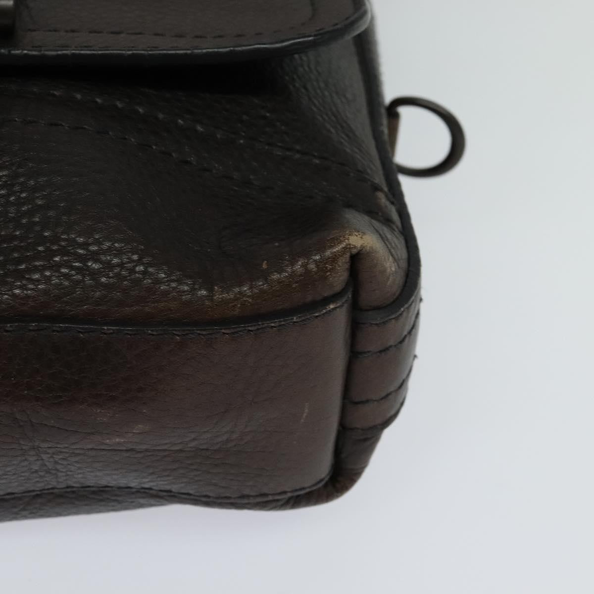 Burberry Vintage Shoulder Bag Leather, BROWN, LEATHER, Shoulder bag