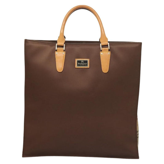 Burberry Nova Check Tote Nylon, BROWN, NYLON, Tote bag