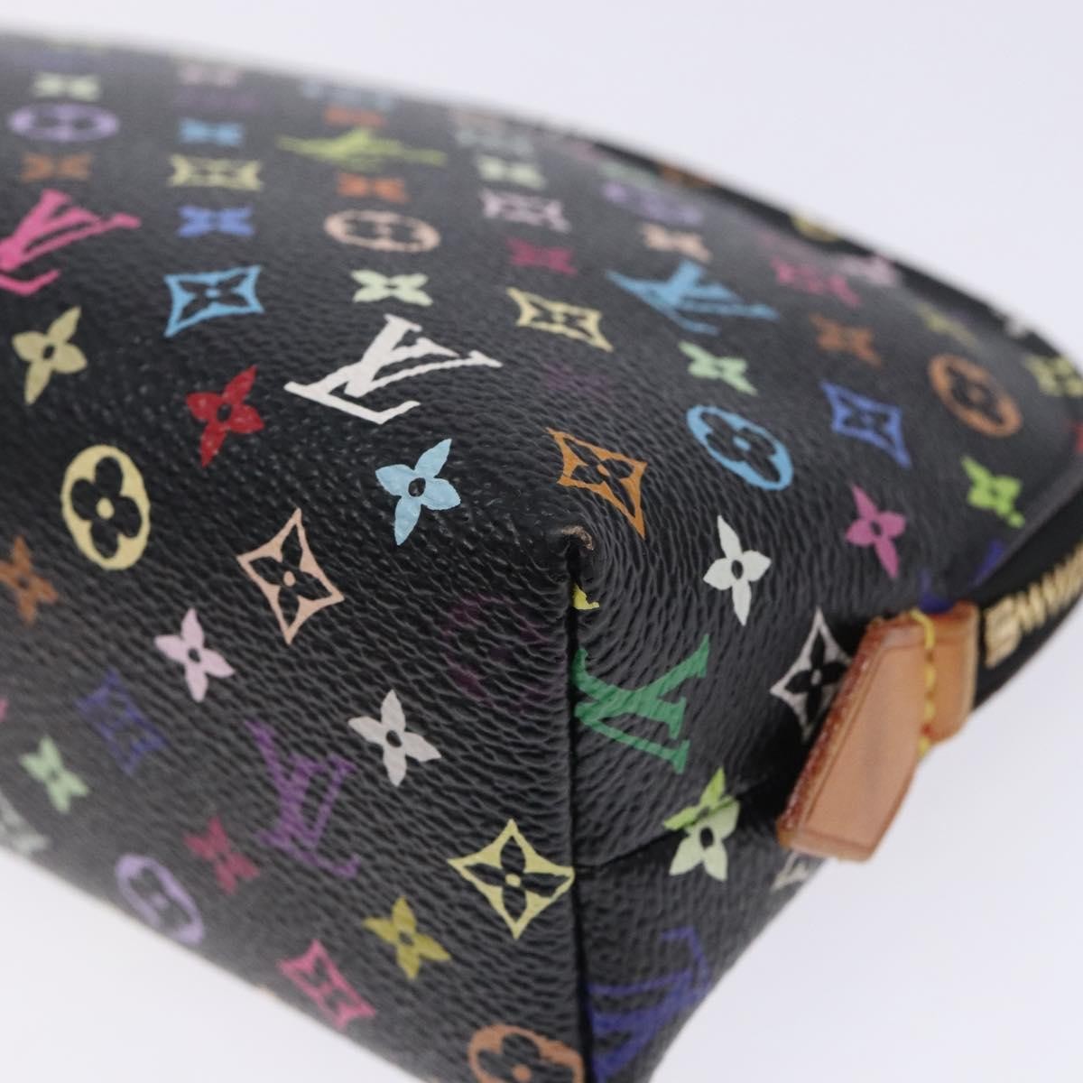 Louis Vuitton Cosmetic Pouch Monogram Multicolor, BLACK, CANVAS, Clutche & pouche