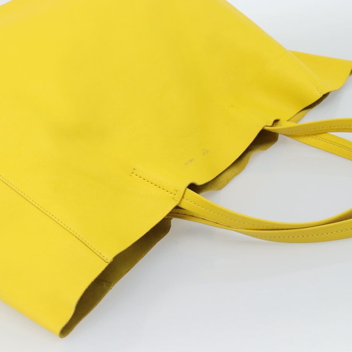 Celine Tote bag Leather, Yellow, Leather, Tote Bag
