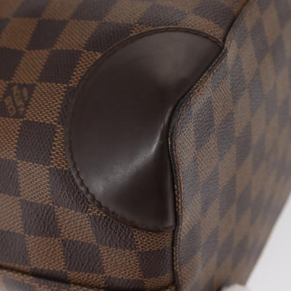 Louis Vuitton Hampstead Handbag Damier, BROWN, CANVAS, Tote bag