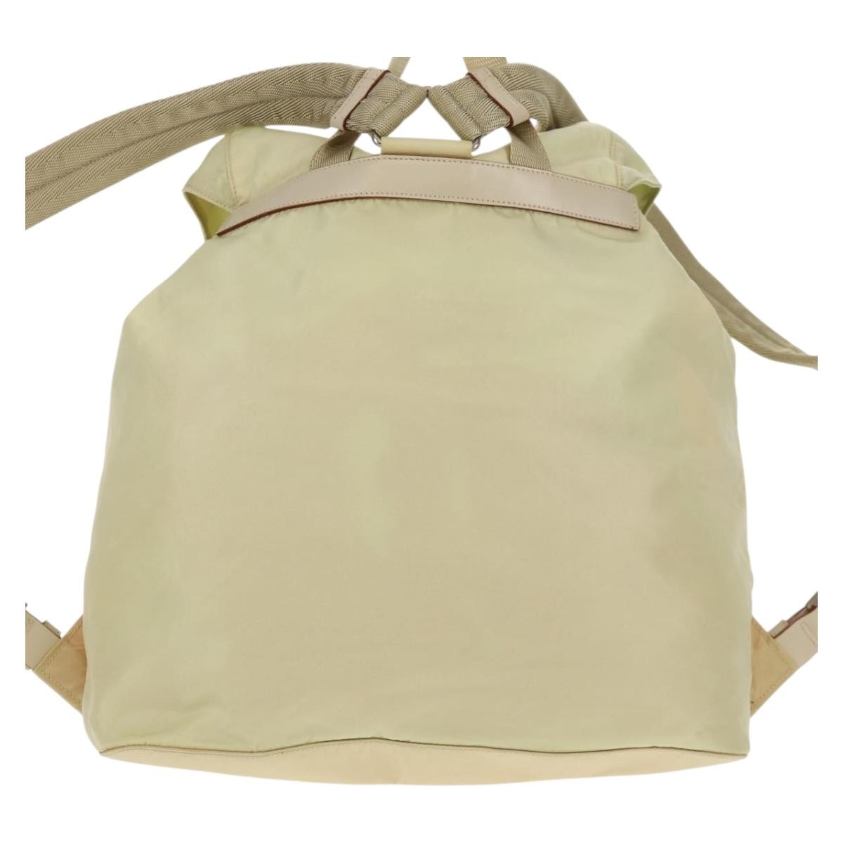 Prada Sac à dos Re-nylon nylon, BEIGE, NYLON, Backpack