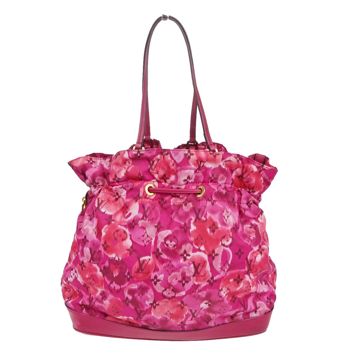 Louis Vuitton Noefull Handbag Ikat Nylon, Pink, Nylon, Shoulder Bag