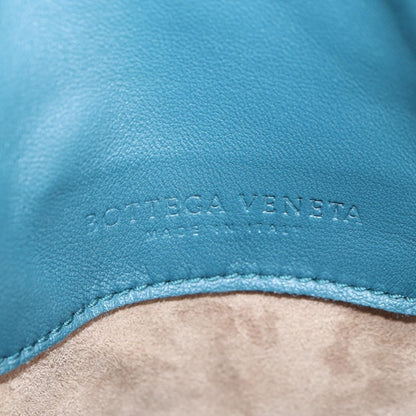 Bottega Veneta Expandable Chain Crossbody Bag Intrecciato Nappa, BLUE, LEATHER, Crossbody bag