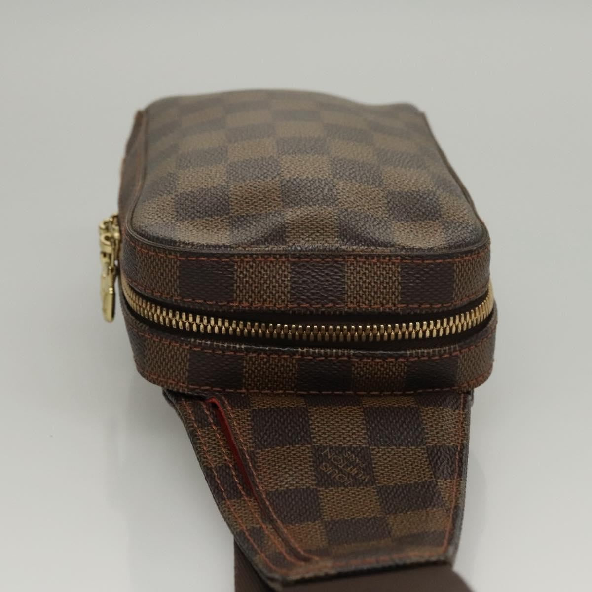 Louis Vuitton Geronimos Waist Bag Damier, BROWN, CANVAS, Shoulder bag