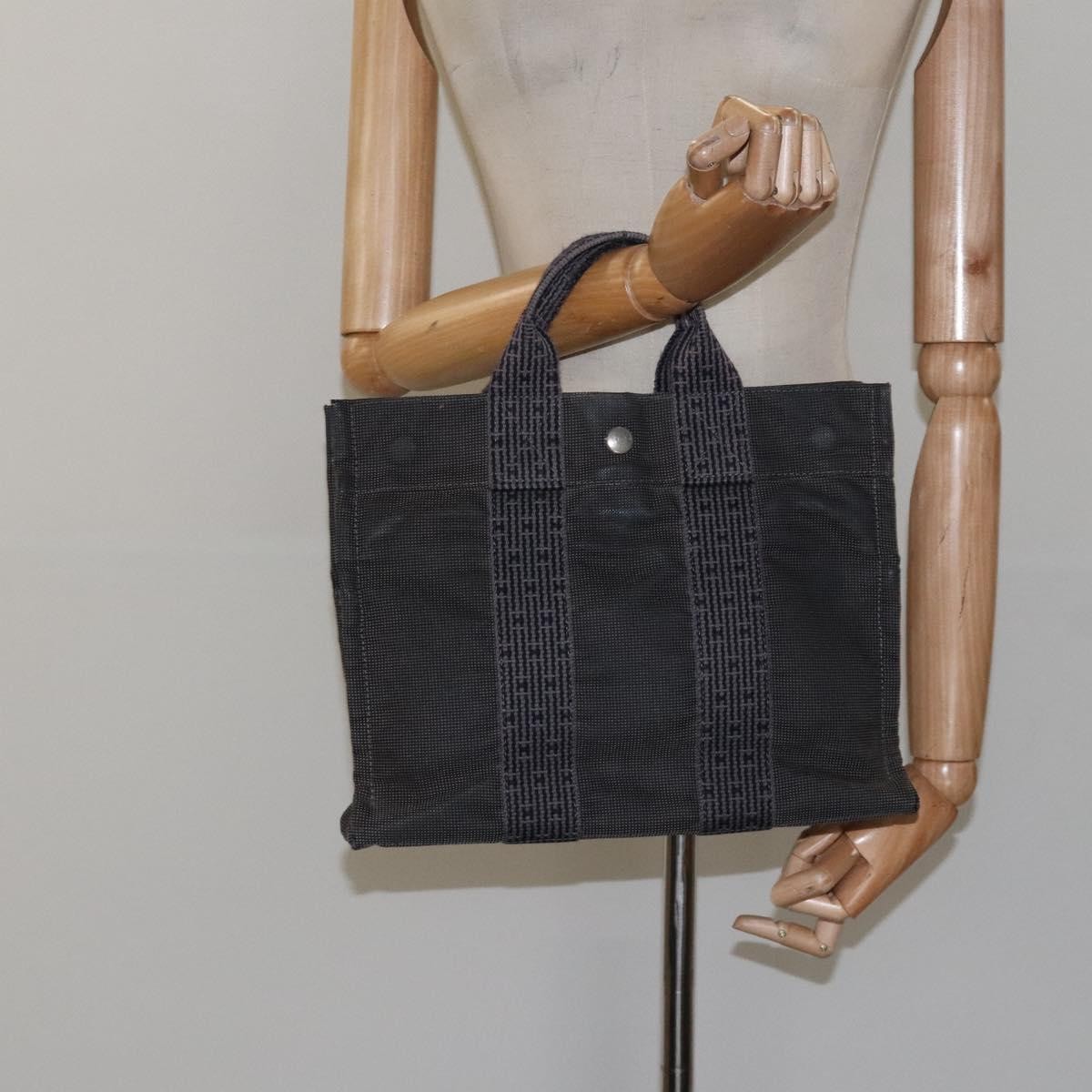 Hermes Fourre-tout Herline Fourre-tout Herline, GRAY, CANVAS, Tote bag