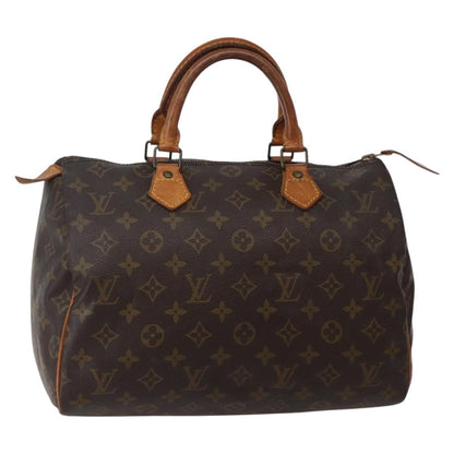 Louis Vuitton Speedy Handbag Monogram Canvas, BROWN, CANVAS, Handbag
