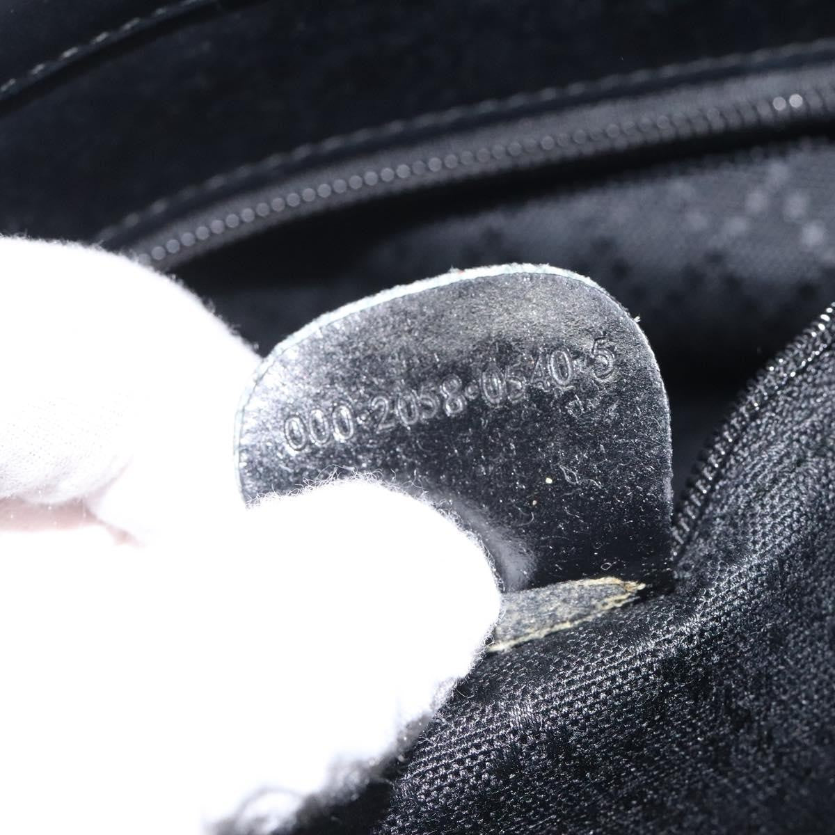 Gucci Vintage Bamboo Handle Tote Nylon, BLACK, NYLON, Tote bag