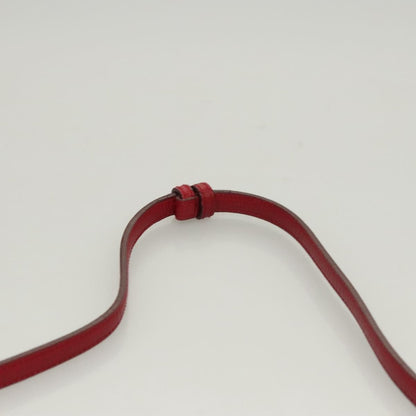 Loewe Anagram Shoulder Bag Leather, RED, SUEDE, Shoulder bag