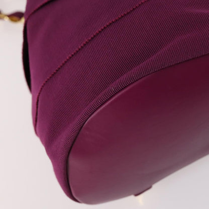 Salvatore Ferragamo Vala Backpack Canvas, PURPLE, CANVAS, Backpack