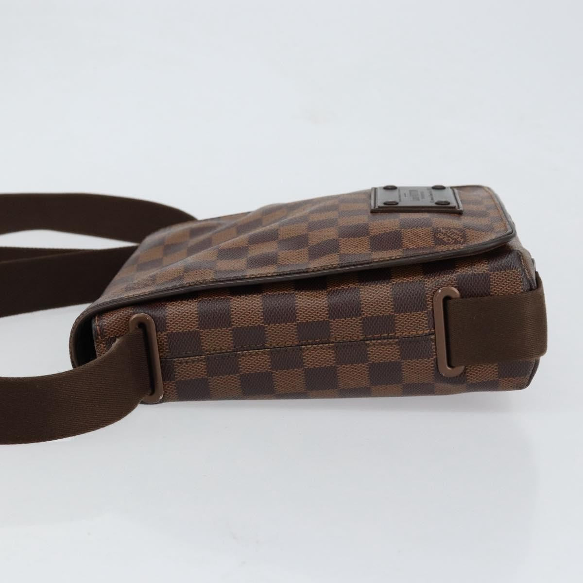 Louis Vuitton Brooklyn Handbag Damier, BROWN, CANVAS, Shoulder bag