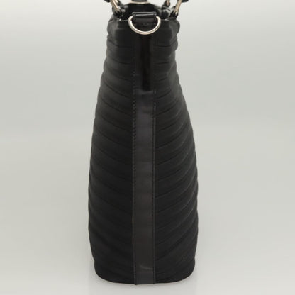 Gucci Vintage Bamboo Handle Tote Nylon, BLACK, NYLON, Tote bag