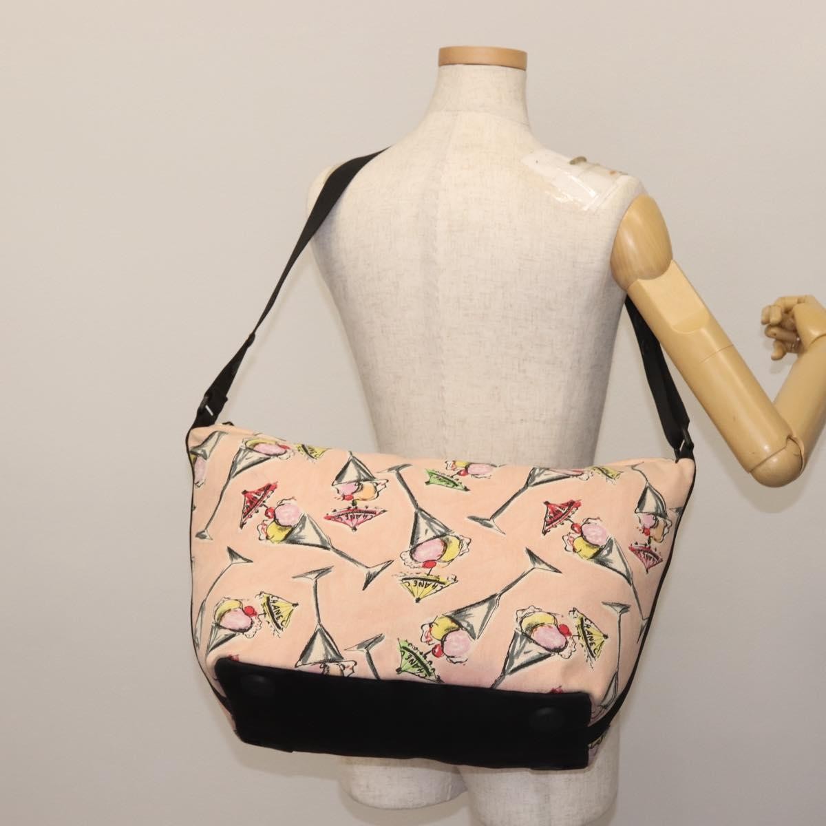 Chanel Ice Cream Sundae Shoulder Bag Printed Canvas, PINK, CANVAS, Shoulder bag