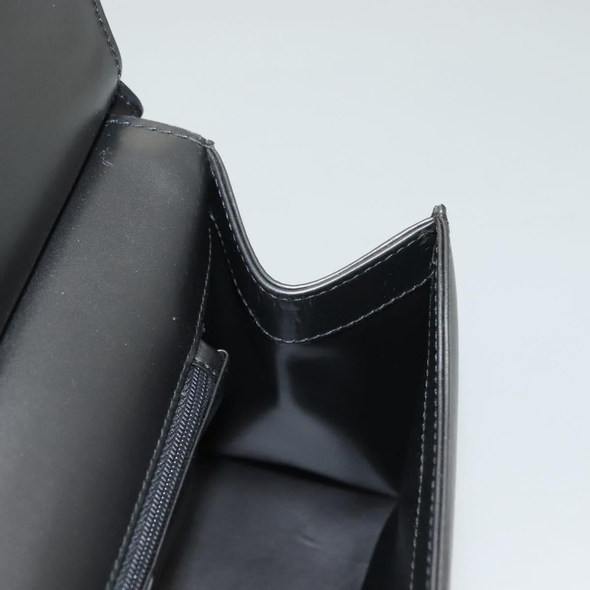 Gucci Vintage Shoulder Bag Leather, GRAY, LEATHER, Shoulder bag