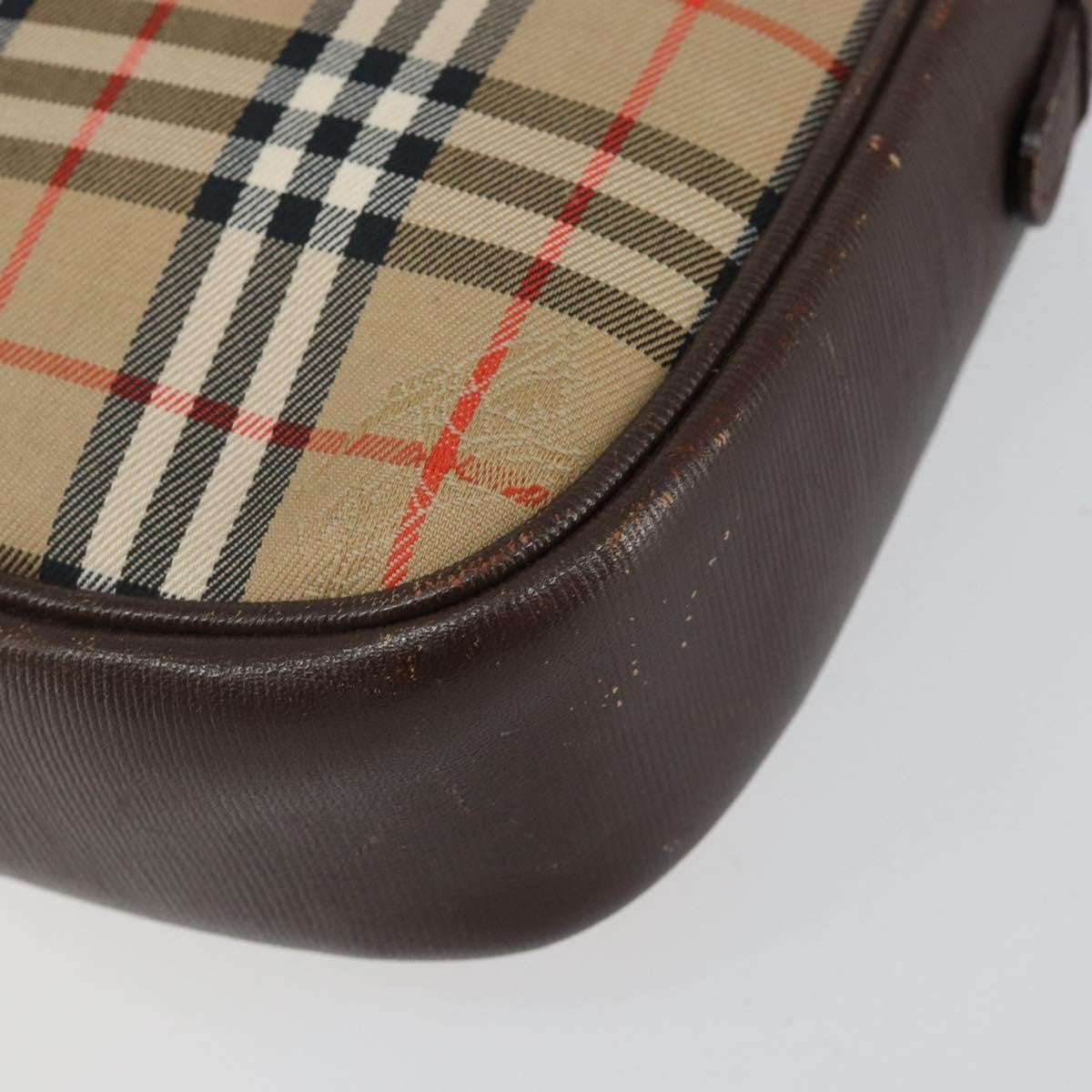 Burberry Nova check Shoulder bag Canvas, BEIGE, CANVAS, Shoulder bag