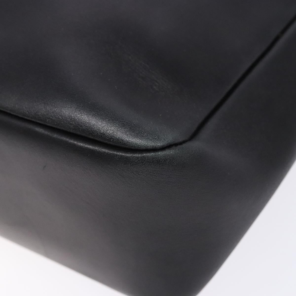 Salvatore Ferragamo Gancini Shoulder Bag Leather, BLACK, LEATHER, Shoulder bag