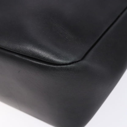 Salvatore Ferragamo Gancini Shoulder Bag Leather, BLACK, LEATHER, Shoulder bag