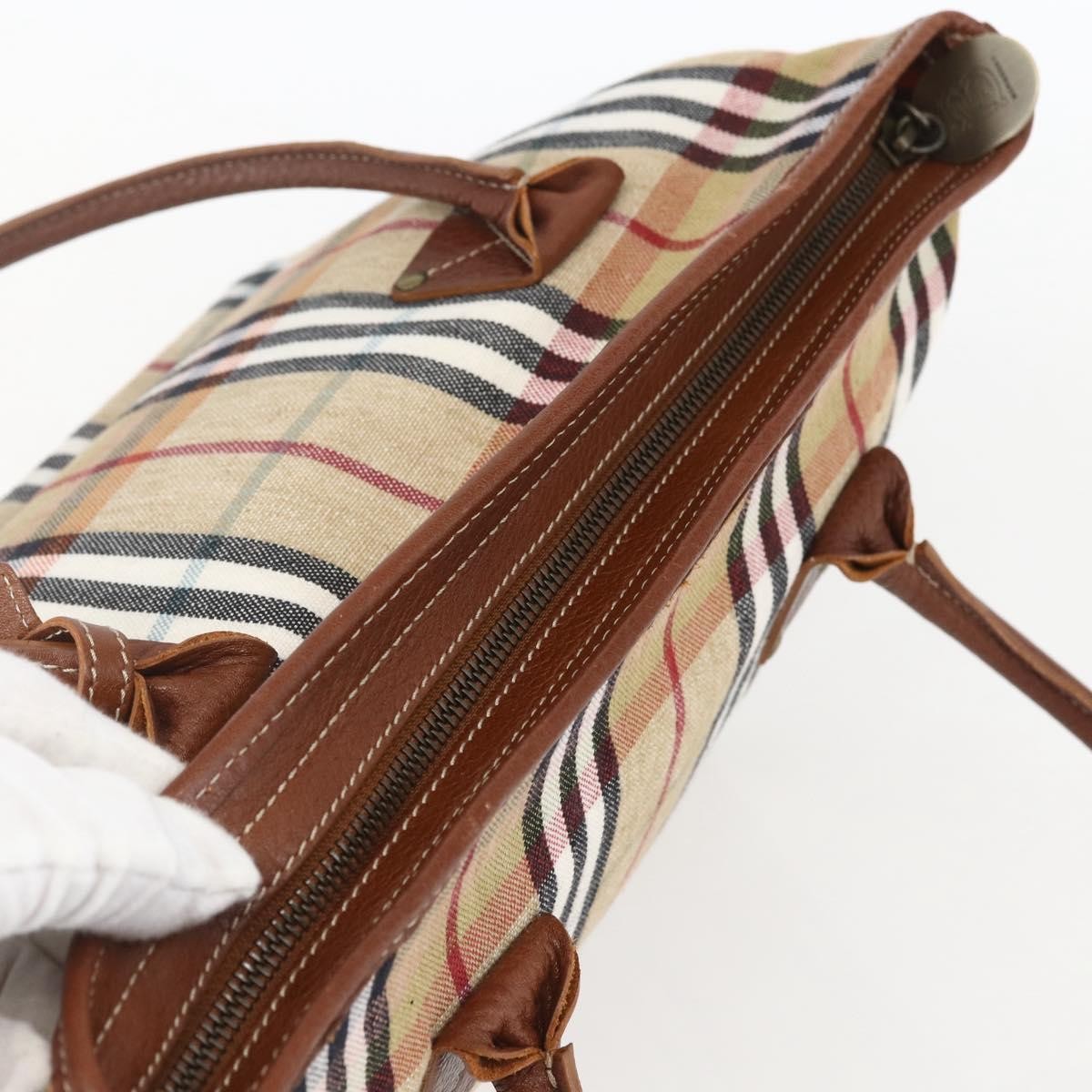 Burberry Nova Check Tote canvas check pattern, BEIGE, CANVAS, Tote bag