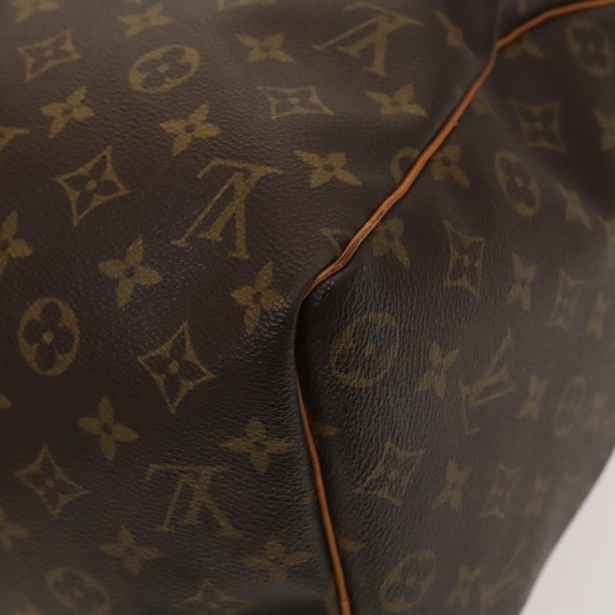 Louis Vuitton Keepall Bag Monogram Canvas, BROWN, CANVAS, Travel bag