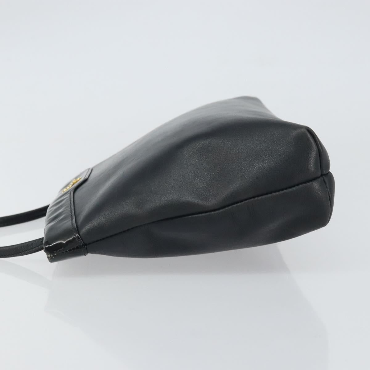 Salvatore Ferragamo Vintage Shoulder Bag Leather, BLACK, LEATHER, Shoulder bag