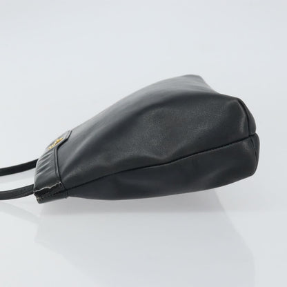 Salvatore Ferragamo Vintage Shoulder Bag Leather, BLACK, LEATHER, Shoulder bag