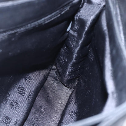 Loewe Anagram Shoulder Bag Leather, BLACK, LEATHER, Shoulder bag