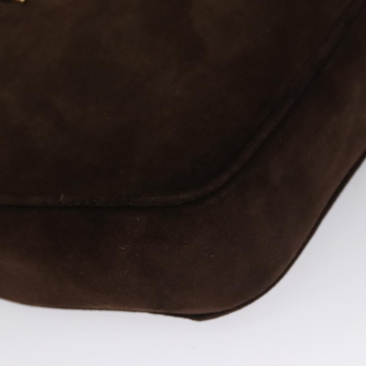 Salvatore Ferragamo Gancini Shoulder Bag Suede, Brown, Suede, Shoulder Bag