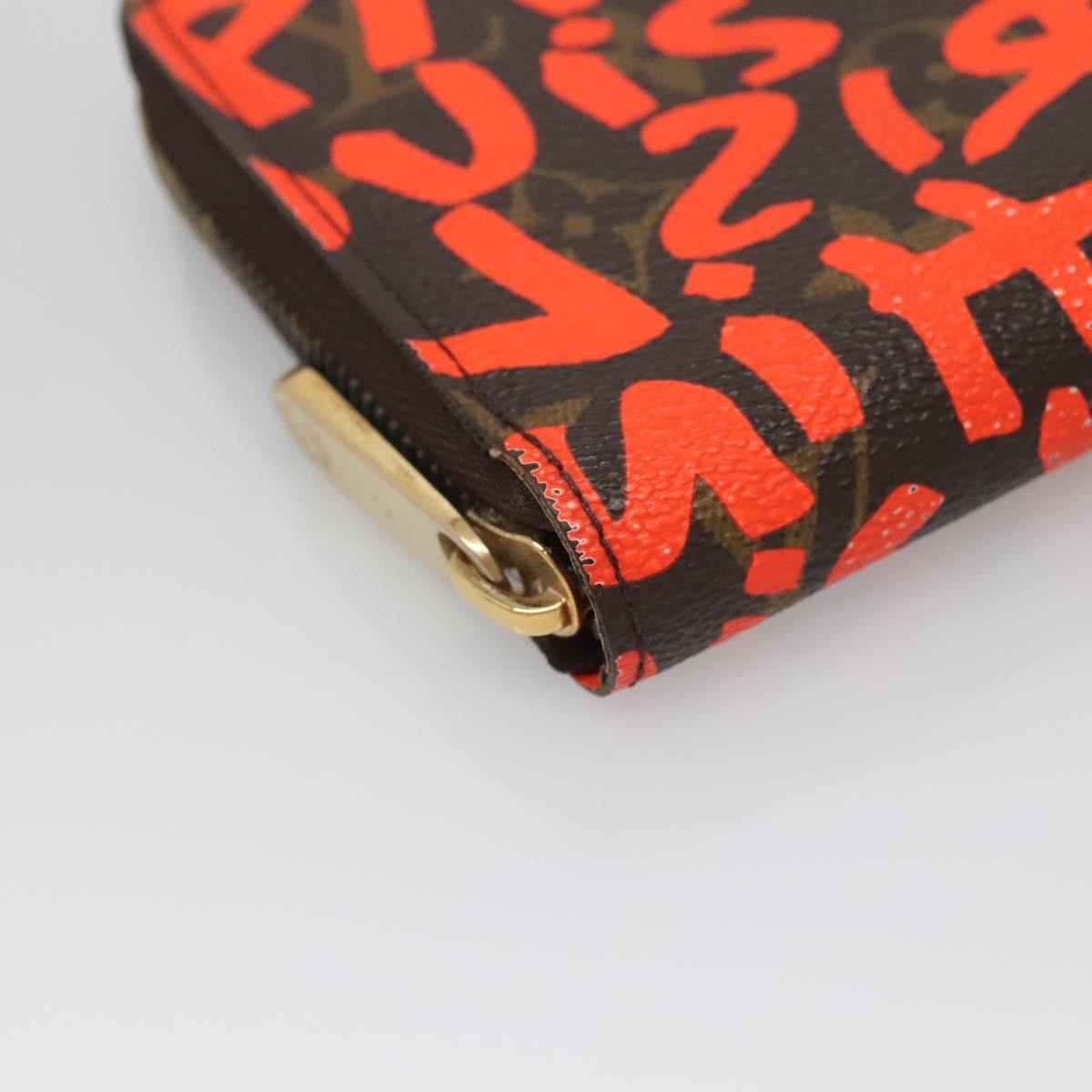 Louis Vuitton Zippy Wallet NM Monogram Graffiti, ORANGE, CANVAS, Wallets