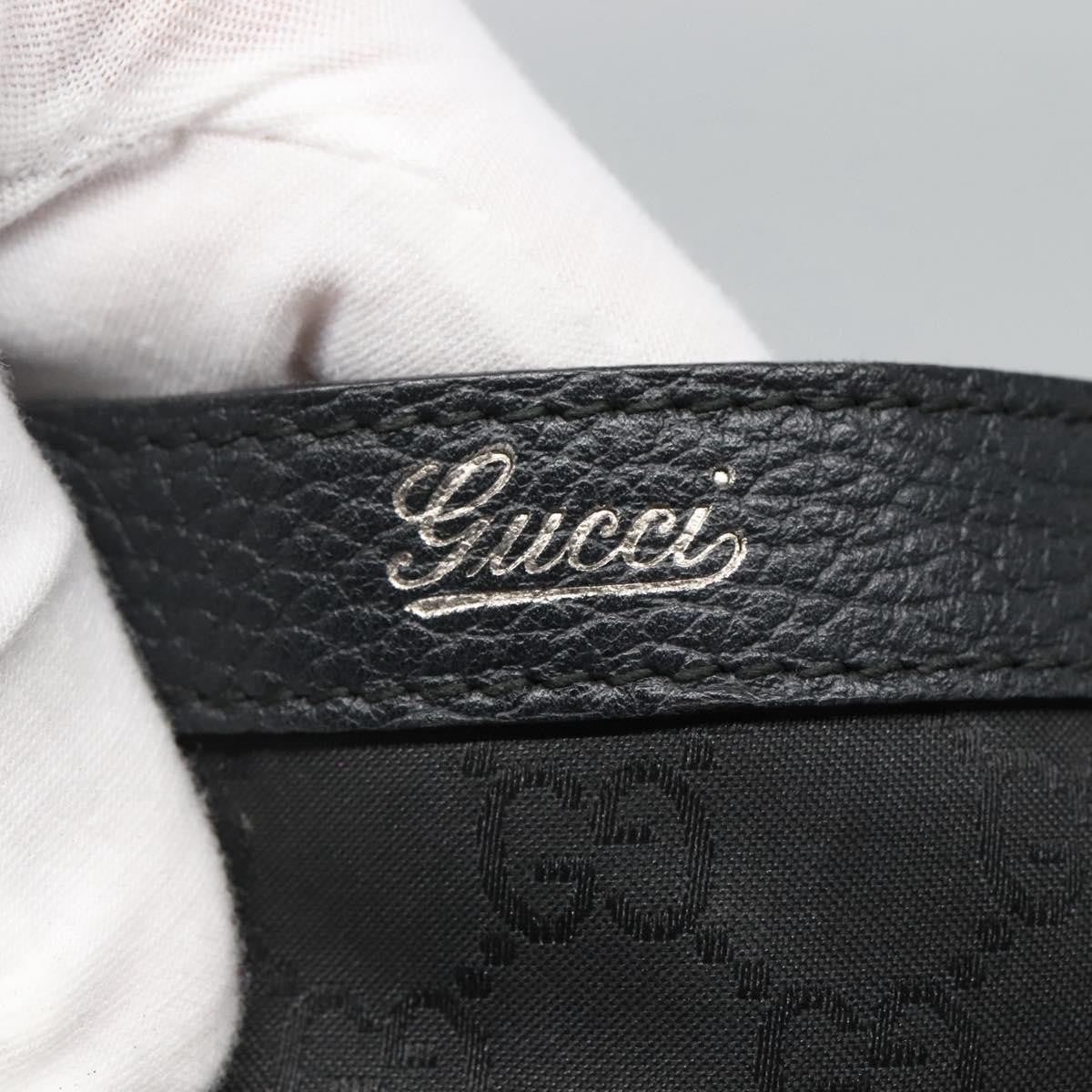 Gucci Abbey Pocket Tote GG Canvas, Black, Canvas, Tote Bag