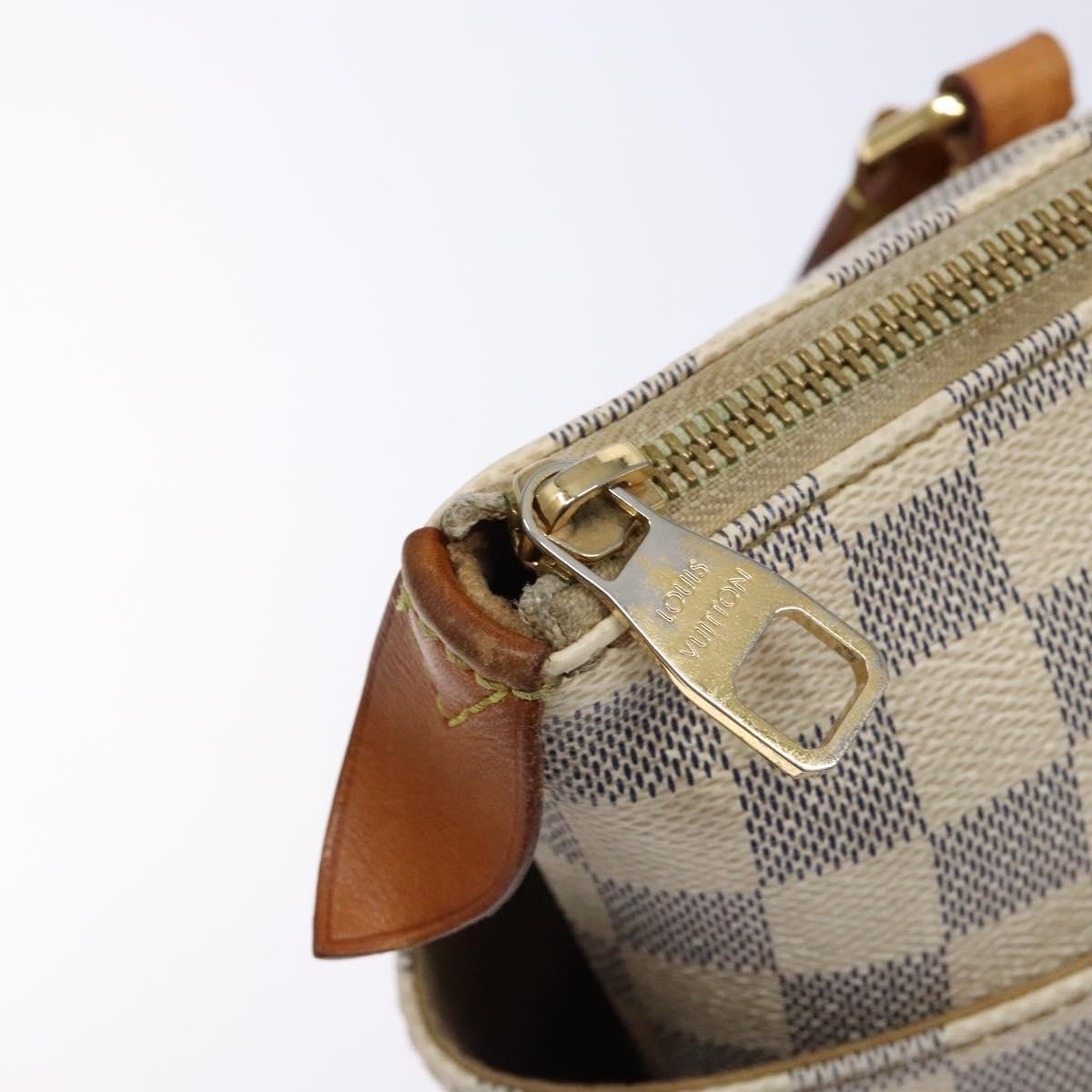 Louis Vuitton Totally Handbag Damier, WHITE, CANVAS, Tote bag
