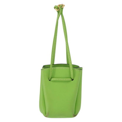 Hermes Vespa Pouch Leather, GREEN, LEATHER, Clutche & pouche